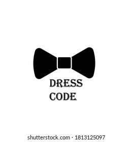 Dress code on white background