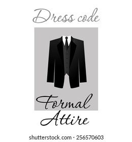 Dress code. Options. Vector.