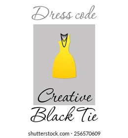 Dress code. Options. Vector.