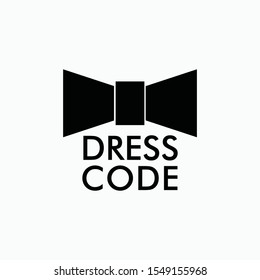 dress code sign icon vector isolated