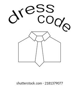 dress code sign icon vector