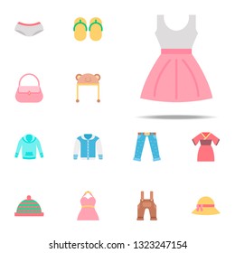 Dress color icon. Clothes icons universal set for web and mobile