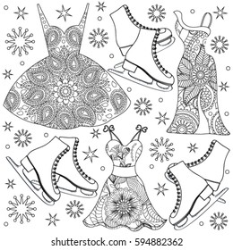dress coloring page