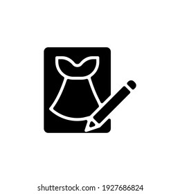 Dress Design icon in vector. Logotype