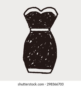 Dress Doodle Stock Vector (Royalty Free) 298366703 | Shutterstock