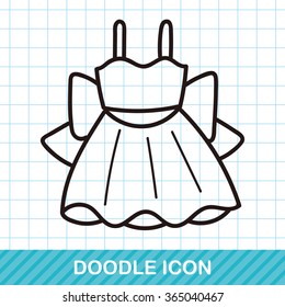 Dress Doodle Stock Vector (Royalty Free) 365040467 | Shutterstock