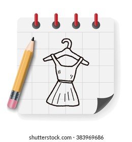 dress doodle drawing