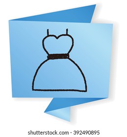 dress doodle drawing