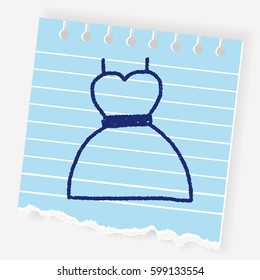 dress doodle drawing