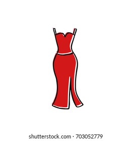 dress doodle icon