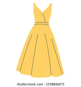 dress doodle icons sketch, outline vector