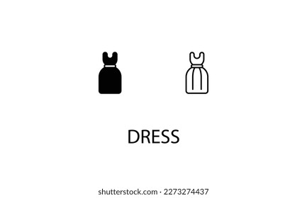 Dress double icon design stock illustration