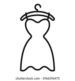 Dress Dry Cleaning Icon Outline Dress Stock Vector (Royalty Free ...