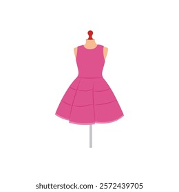 Dress Exhibition, Exhibition Vector illustration Isolated