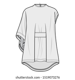 Dress fashion flat sketch template