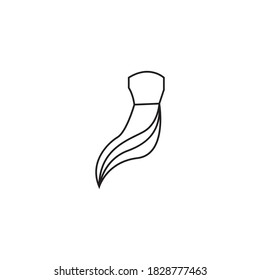 Dress fashion line logo vector template