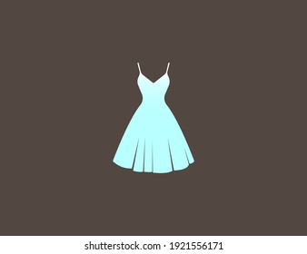 Dress, female dress icon. Vector illustration.
