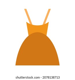 dress flat clipart vector illustration