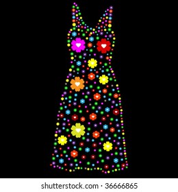 dress of flowers