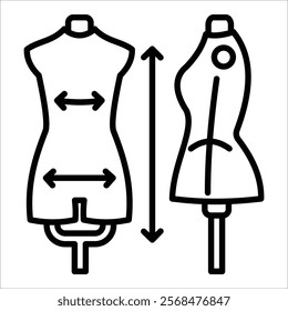 Dress Form Icon Element For Design