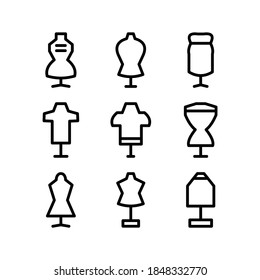 Dress Form icon or logo isolated sign symbol vector illustration - Collection of high quality black style vector icons
