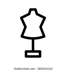 Dress Form Icon Or Logo Isolated Sign Symbol Vector Illustration - High Quality Black Style Vector Icons
