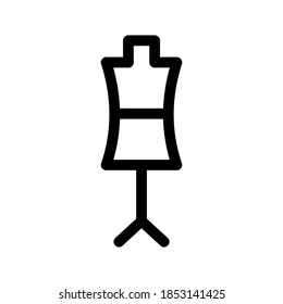 Dress Form Icon Or Logo Isolated Sign Symbol Vector Illustration - High Quality Black Style Vector Icons
