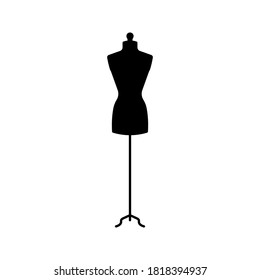 Dress Form Icon. Mannequin Icon. Vector Illustration.