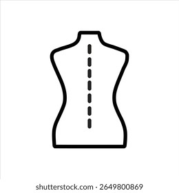 Vestido Forma Torso Adaptação Moda Contorno Ícone