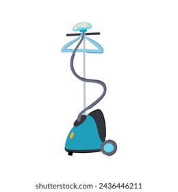 dress garment steamer cartoon. clean iron, cloth dry, portable vertical dress garment steamer sign. isolated symbol vector illustration