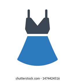 dress glyph colour vector icon