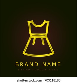 Dress golden metallic logo