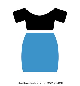 Dress Icon Stock Vector (Royalty Free) 709123408 | Shutterstock