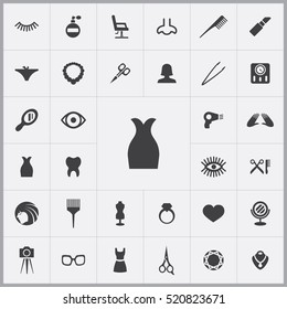 dress icon. beauty salon icons universal set for web and mobile