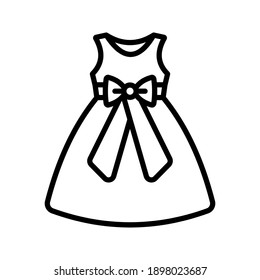 dress icon. Cloth fashion sign, soft dress. vector illustration