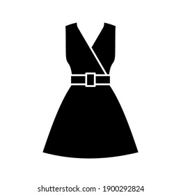 dress icon. Cloth fashion sign, soft dress. vector illustration