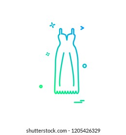 Dress icon design vector