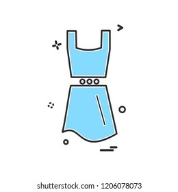 Dress icon design vector