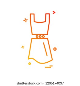 Dress icon design vector