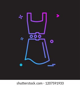 Dress icon design vector