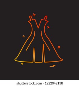 Dress icon design vector