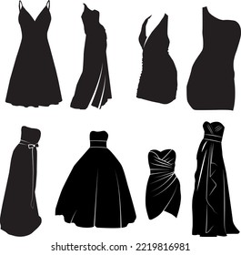 dress icon fashion scalable eps