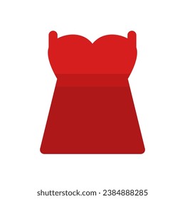 icono de vestir con estilo plano
