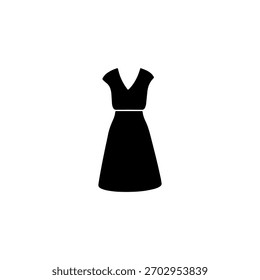 Diseño de Vector plano de icono de vestido.