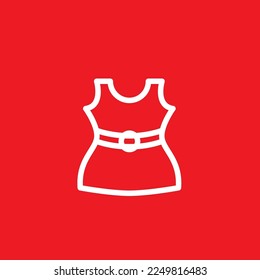 Dress icon. Graphic resource template, vector illustration.