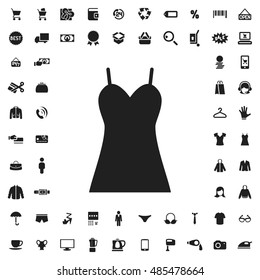 Dress icon illustration isolated vector sign symbol