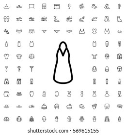 dress icon illustration isolated vector sign symbol