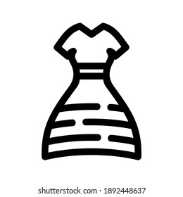 dress icon or logo isolated sign symbol vector illustration - high quality black style vector icons
