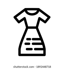 dress icon or logo isolated sign symbol vector illustration - high quality black style vector icons
