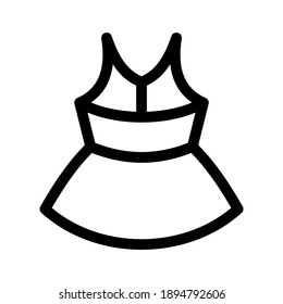 dress icon or logo isolated sign symbol vector illustration - high quality black style vector icons
